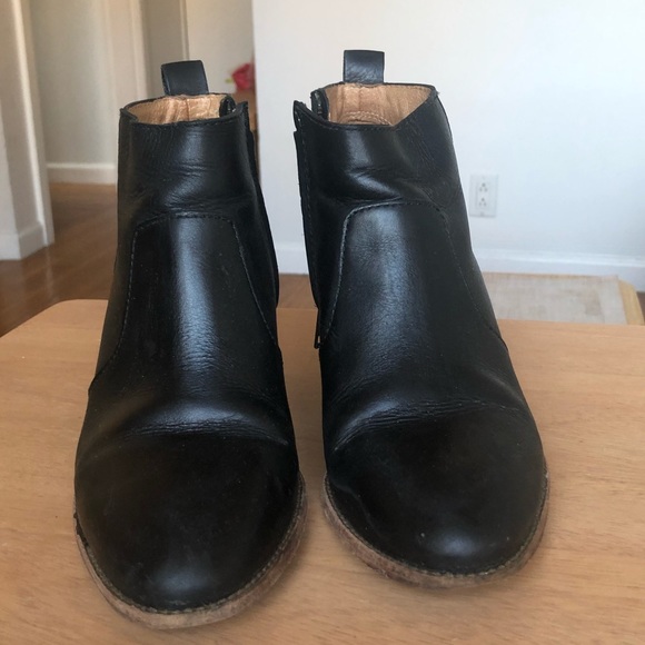 Madewell Black Leather Regan Boot Women 7 - Picture 5 of 7